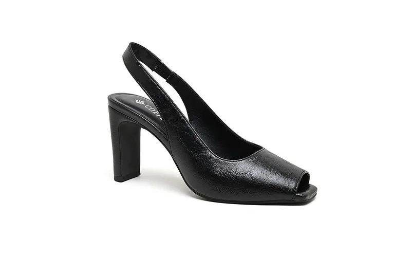 Cuple slingback high-heeled open toe shoe