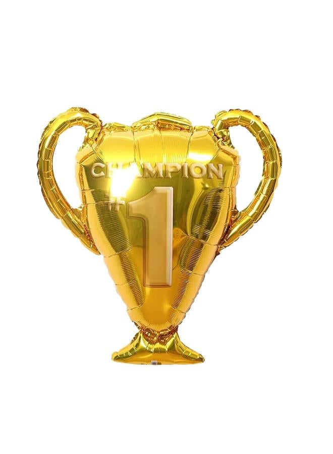 6 Pcs Foot Ball Foil Balloons Soccer Theme Birthday Decoration Items MVP Champion Trophy Balloon Football Birthday Theme Decoration (Pack of 6, Multicolor) - Image 4