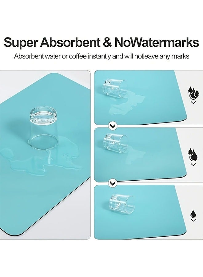 HOMESTAR Absorbent Anti Slip Mat, Kitchen Sink And Dish Drain Mat, Soft Diatomaceous Earth Plate Drying Mat, Kitchen Counter Anti Slip Drainage Mat, High-quality Coffee Machine Mat, Easy To Clean, Food Contact Safety, Durable - Image 4