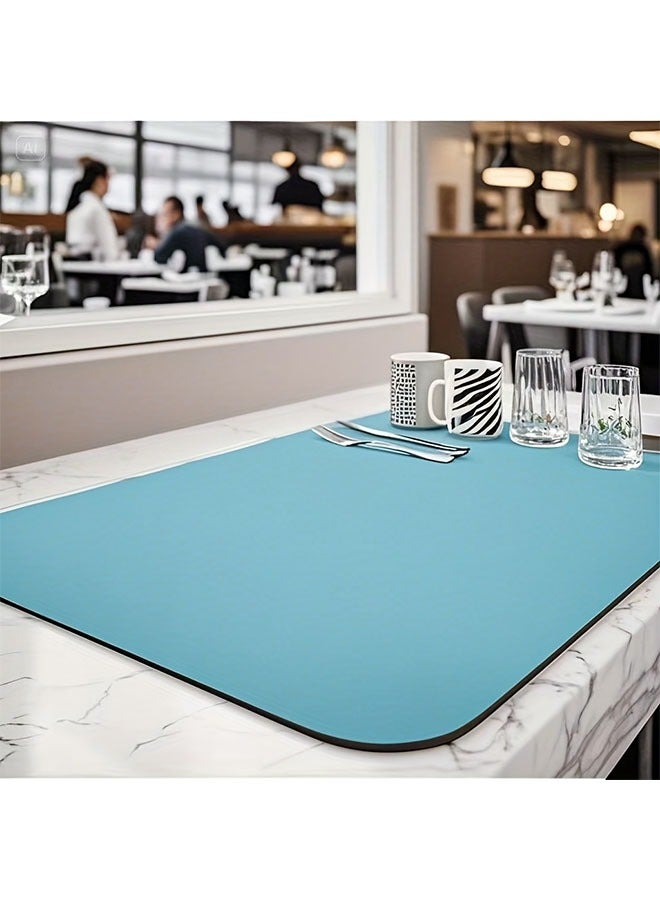 HOMESTAR Absorbent Anti Slip Mat, Kitchen Sink And Dish Drain Mat, Soft Diatomaceous Earth Plate Drying Mat, Kitchen Counter Anti Slip Drainage Mat, High-quality Coffee Machine Mat, Easy To Clean, Food Contact Safety, Durable - Image 1