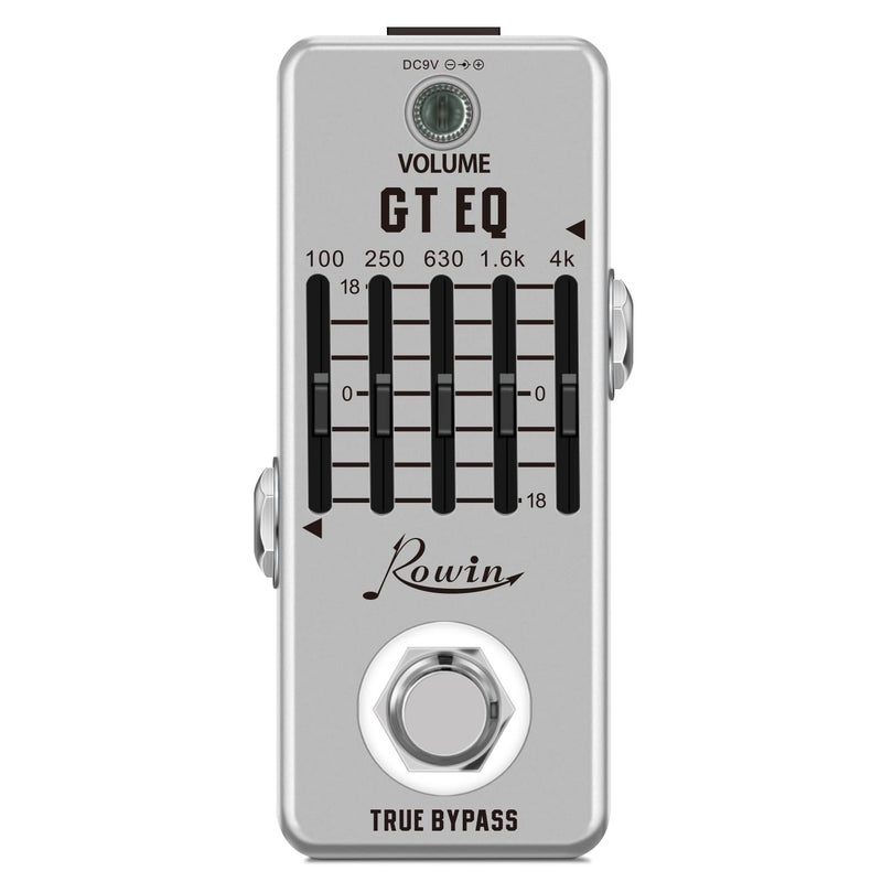 Rowin Guitar Equalize Effect Pedal EQ Add or Take Away Specific Bands Tune Parameters of Sound - Image 1
