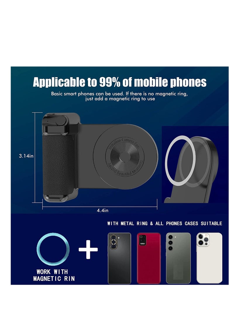 Generic - Magnetic Phone Camera Holder Multifunctional Smartphone Camera Shutter Remote Handle Grip 10W Qi Wireless Charging Stand Bluetooth Remote Control for Video Photo Shooting - Image 1