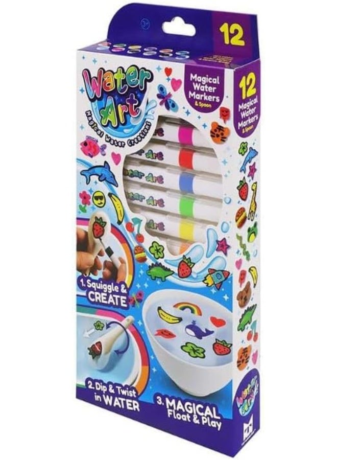 Water Art Magical Creations Water Markers with Spoon (12 Pack) - Image 4