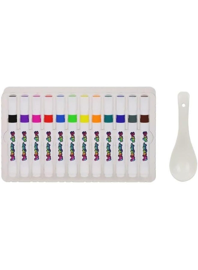 Water Art Magical Creations Water Markers with Spoon (12 Pack) - Image 2