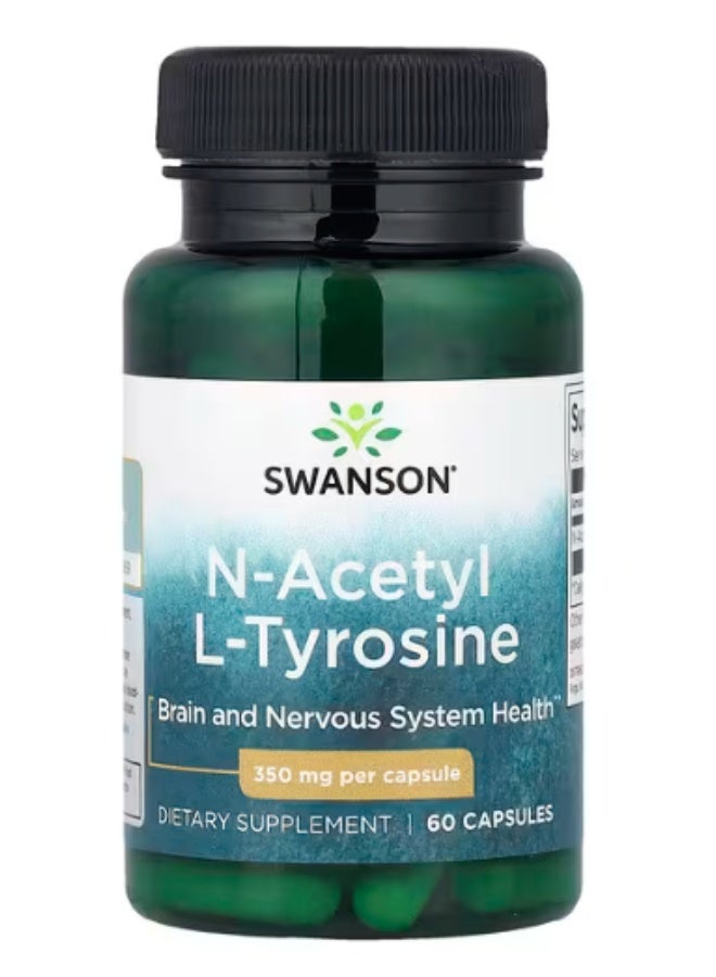 Swanson, N-Acetyl L-Tyrosine, 350 mg, 60 Capsules