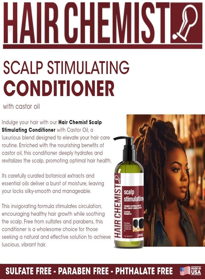 Hair Chemist Scalp Stimulating Castor Oil Conditioner 33.8 oz. - Castor Oil Hair Conditioner - Image 3