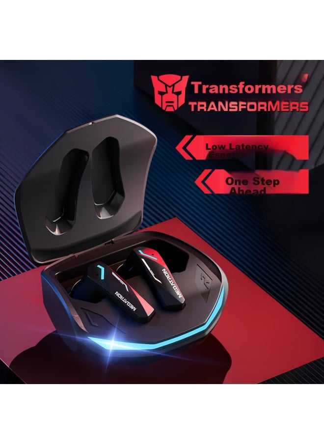 Transformers In-ear Bluetooth Headphones With Call Noise Reduction, Low Latency Gaming, Long Battery Life, Bumblebee Co-branded True Wireless Earphones With Surround Sound, Compatible With Apple, Huawei, Xiaomi