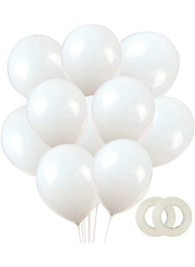 YouquTime Latex Balloons, 100-Pack, 12-Inch, White Balloons  - Image 1