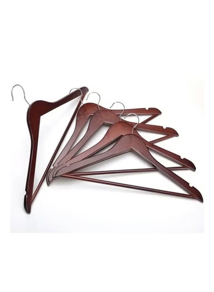 keke Pack of 20 Non-Slip Swivel Hook Wooden Hangers - Image 2