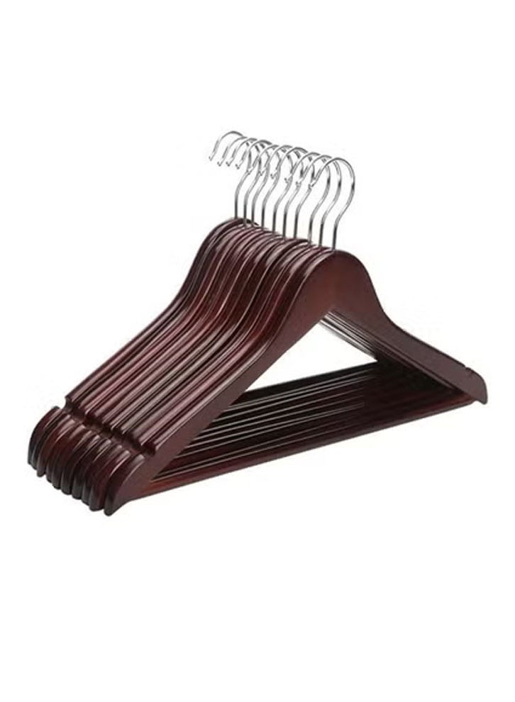 keke Pack of 20 Non-Slip Swivel Hook Wooden Hangers - Image 1