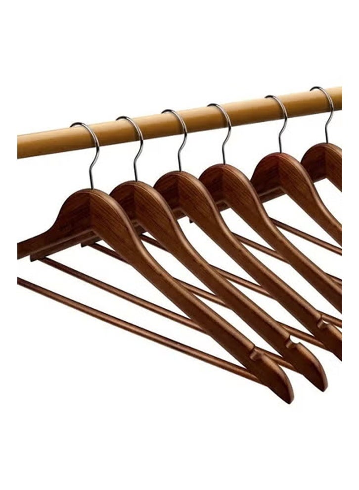 keke Pack of 20 Non-Slip Swivel Hook Wooden Hangers - Image 5