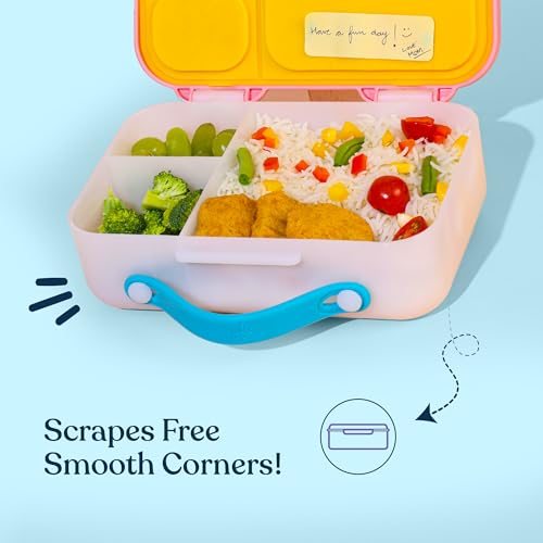 rabitat Munchbee Bento Lunch Box 1000ml | 1+1 Year Brand Warranty | Tiffin Box for School | Lunch Box for Kids Boys & Girls | BPA Free, Leakproof & Durable Bento Design | Mad Eye - Image 3