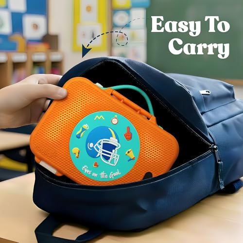 rabitat Munchbee Bento Lunch Box 1000ml | 1+1 Year Brand Warranty | Tiffin Box for School | Lunch Box for Kids Boys & Girls | BPA Free, Leakproof & Durable Bento Design | Mad Eye - Image 5