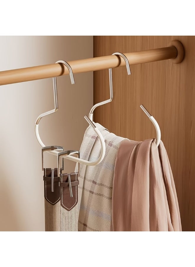 3 قطع من خطافات تخزين القبعات البسيطة، علاقات قبعات من الفولاذ المقاوم للصدأ للخزانة، حامل قبعات البيسبول، منظم للأوشحة والأحزمة وحمالات الصدر، منظم خزانة ملابس موفر للمساحة، لا يتطلب تركيبًا (أبيض) - Image 2