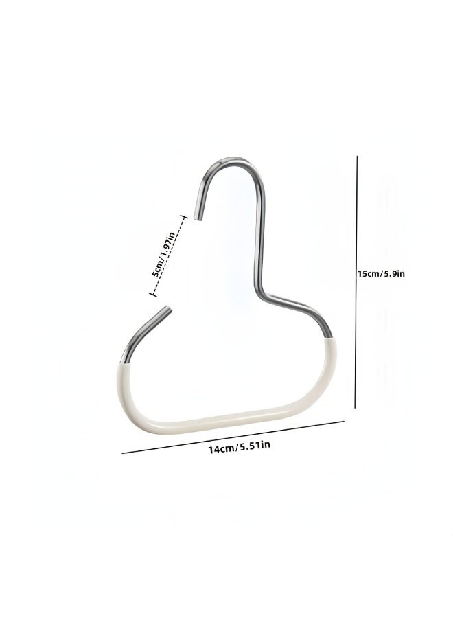 3 قطع من خطافات تخزين القبعات البسيطة، علاقات قبعات من الفولاذ المقاوم للصدأ للخزانة، حامل قبعات البيسبول، منظم للأوشحة والأحزمة وحمالات الصدر، منظم خزانة ملابس موفر للمساحة، لا يتطلب تركيبًا (أبيض) - Image 3