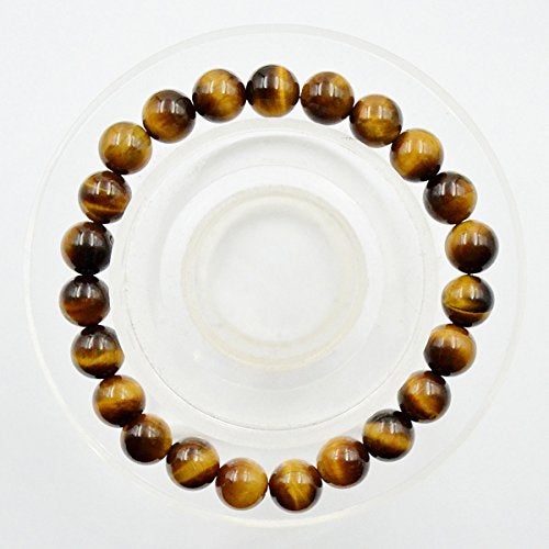 AD Beads Natural Gemstone Round Beads Stretch Bracelet Healing Reiki 8mm Grade A Tiger Eye - Image 3