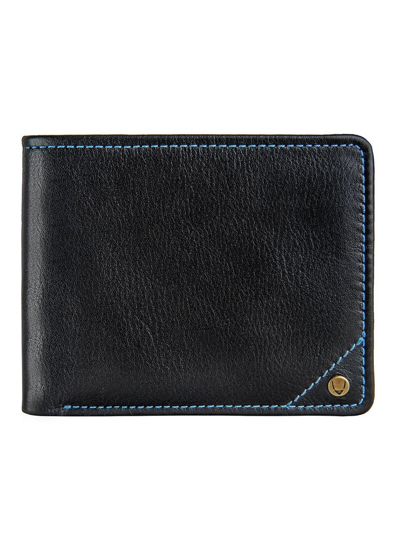 Hidesign - Hidesign ASW Men's Leather Wallet – Slim, Black Bifold Wallet with Multiple Card Slots - Image 1