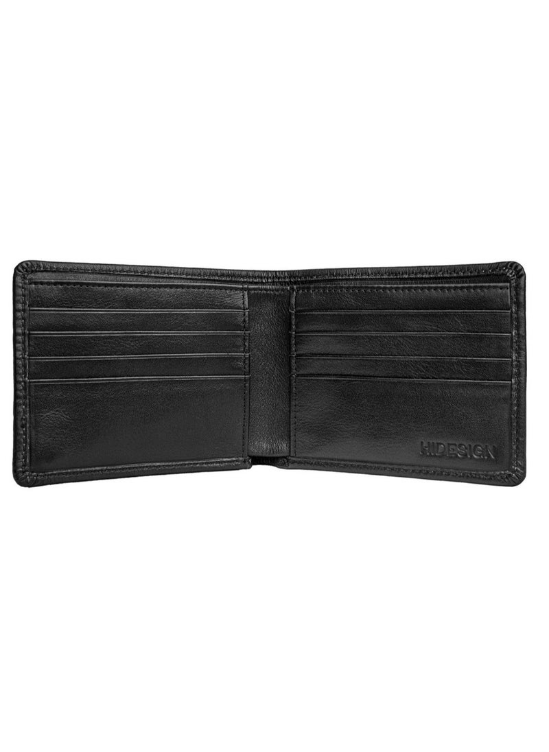 Hidesign - Hidesign ASW Men's Leather Wallet – Slim, Black Bifold Wallet with Multiple Card Slots - Image 1