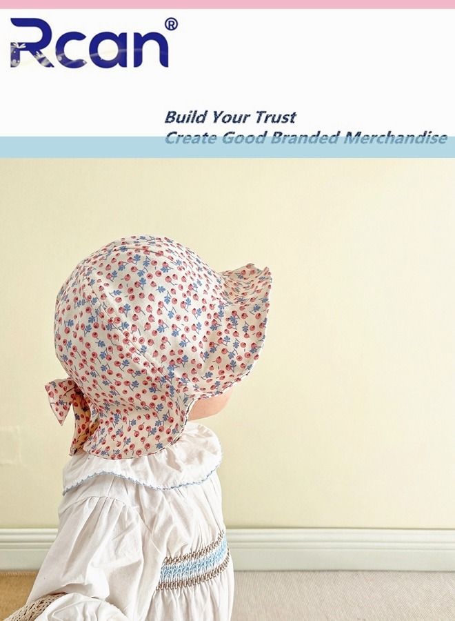 Rcan Kids Cartoon Soft Sun Protection Baby Cap Fisherman's Hat Cotton 6 Months - 3 Years Old Baby Girl Baby Boy Multicolor - Image 3