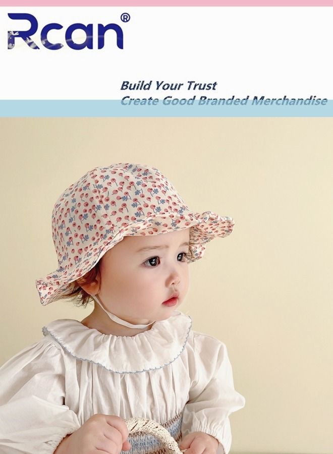 Rcan Kids Cartoon Soft Sun Protection Baby Cap Fisherman's Hat Cotton 6 Months - 3 Years Old Baby Girl Baby Boy Multicolor - Image 1