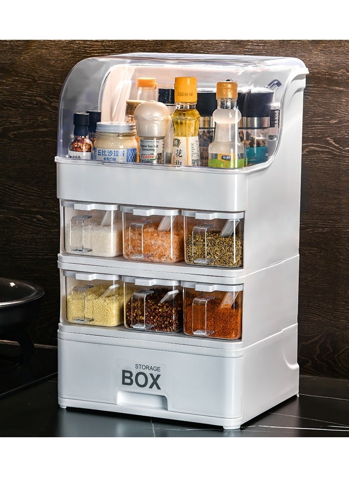 Kitchen Multifunctional Seasoning Storage Box - Image 3