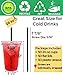 Aatriet 50 Sets 20 oz Clear Plastic Cups with Lids and Straws Disposable Coffee Cups - Image 4