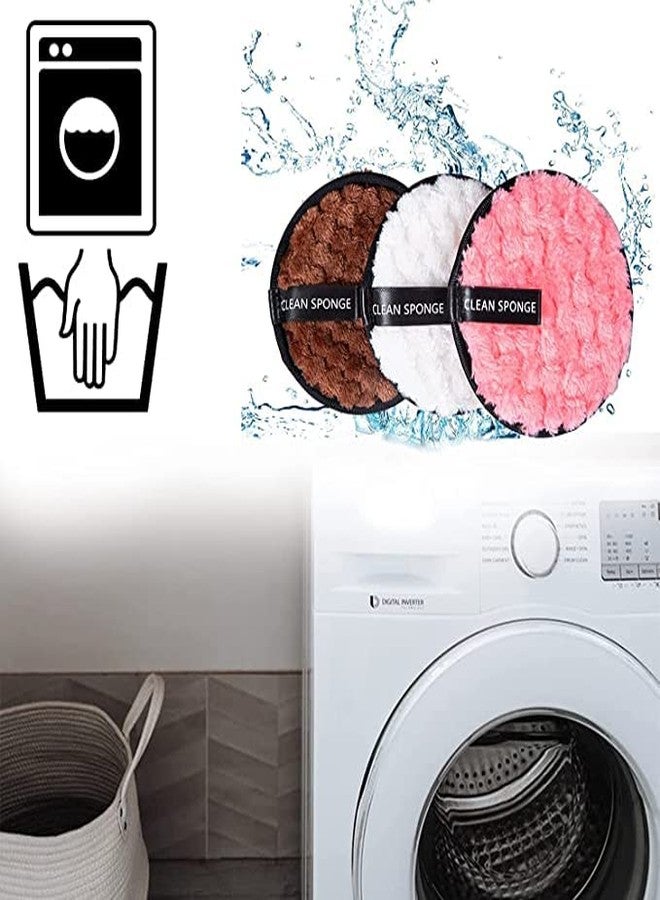 Aternal قطعة واحدة من وسادات إزالة المكياج القابلة لإعادة الاستخدام - مناديل إزالة المكياج القابلة لإعادة الاستخدام - وسادات وجه قابلة لإعادة الاستخدام، مزيل مكياج لجميع أنواع البشرة - مناديل وجه من الألياف الدقيقة قابلة للغسل لإزالة المكياج - Image 5