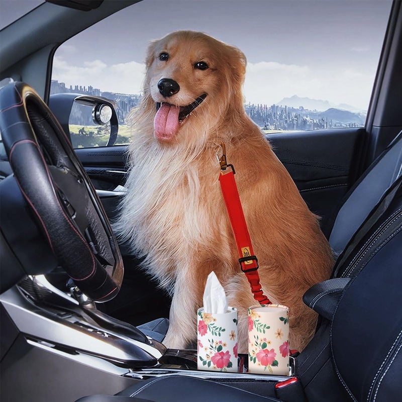 Qofaoye Car Tissues Holder 4 Pack with Facial Tissues Travel Tissue Tubes Box Container Fit for Car Cup Holder Tissues Cylinder Third Generation - Image 2