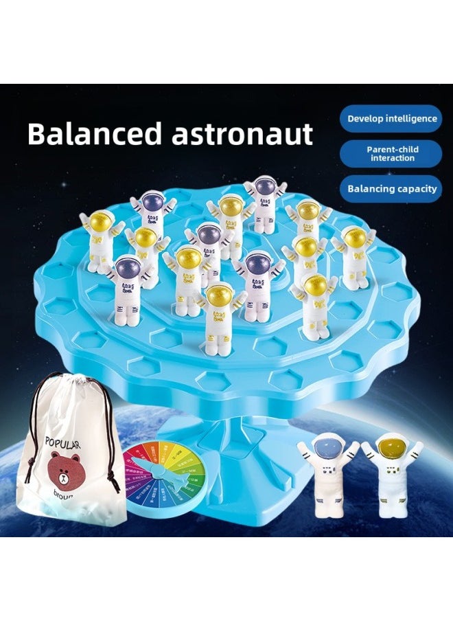 Shake Sound Explosions Children's Balance Astronaut Frog Balance Tree Stacking Music Benefit Intelligence Early Education Game Desktop Battle-color:Balance Spaceman-Green (48 Spaceman)  - Image 2