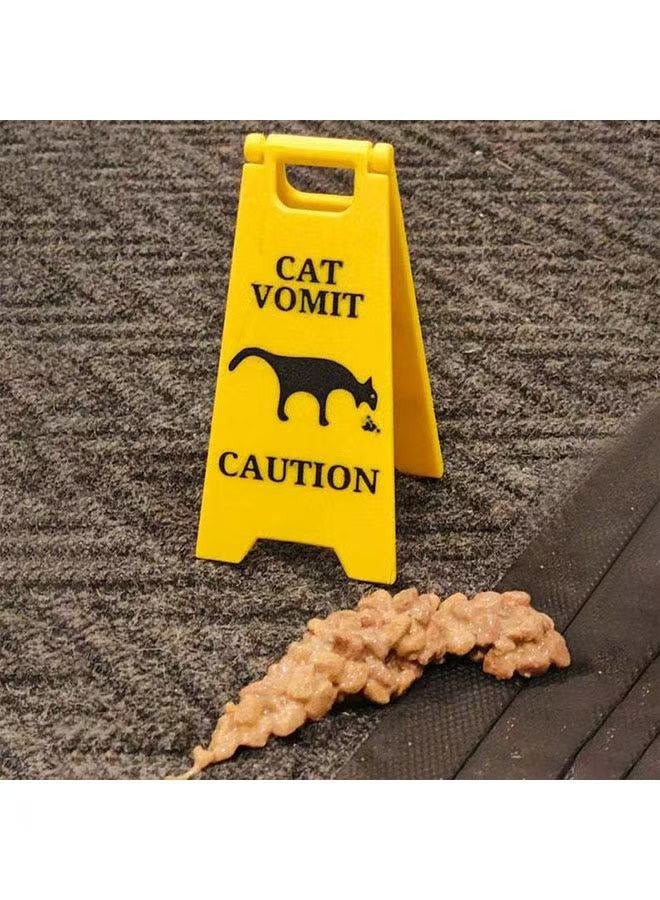 Generic 2 Pack Funny Cat and Dog Vomit Warning Signs Cat Vomiting Signs Creative Pet Supplies (Cats and Dogs)  - Image 4