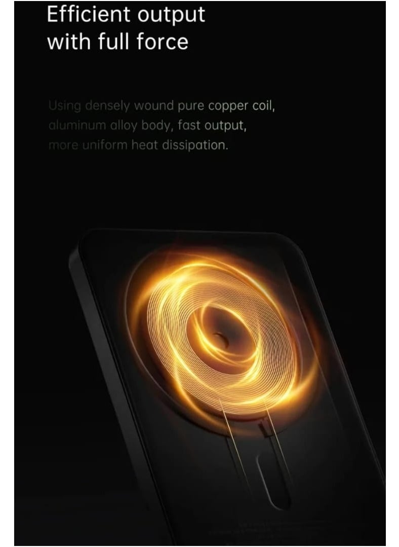 traditious 10000mAh Magnetic Power Bank – 20W Fast Charging Portable Charger with USB-C, MagSafe Battery Pack Compatible with iPhone 16 pro max/15/14/13 Series - 2 In 1 Wired and Wireless Powerbank - Black  - Image 4