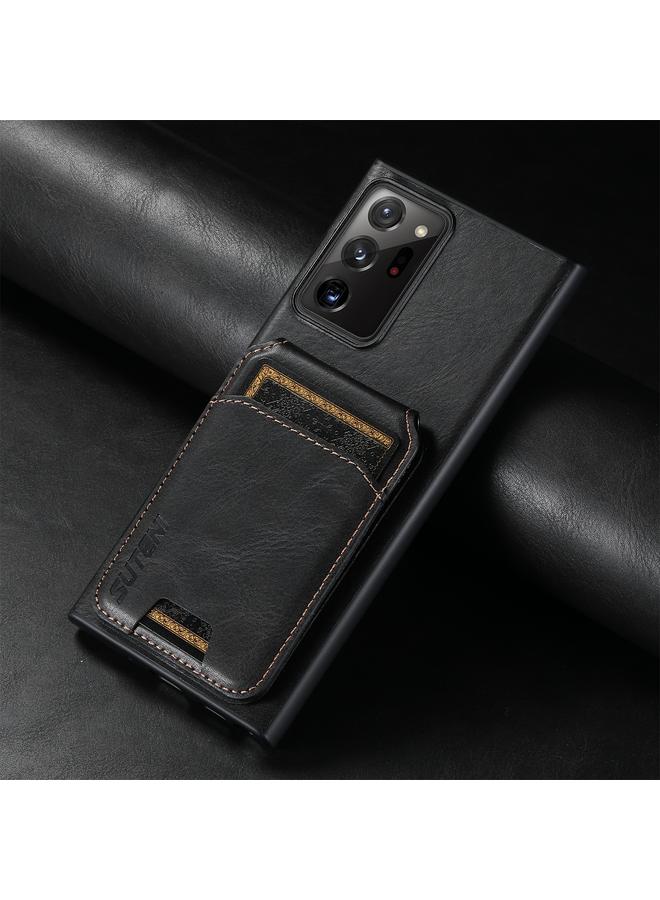 Suteni Case For Samsung Galaxy Note20 5G H02 Leather Wallet Stand Back Phone Case - Image 2