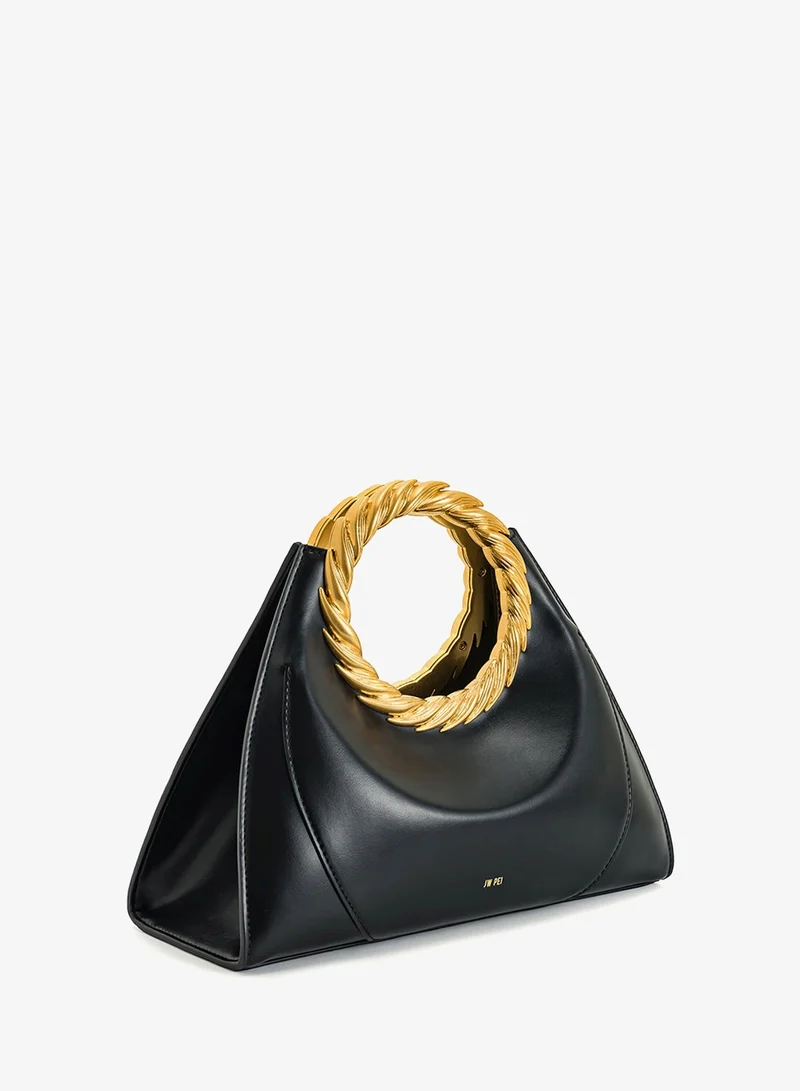 Jw Pei black Amiya Leaf Handle Mini Bag for Women | Best Price UAE