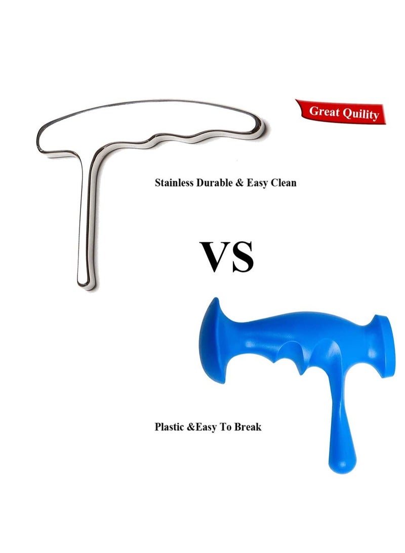 SYOSI Stainless Steel Trigger Point Massage Tool Deep Tissue Massage Reflexology Massage Tools for Myofascial Release Relief Pain Acupoint Search Massage - Image 5