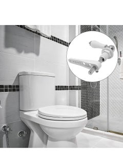 SYOSI SYOSI Toilet Cistern Lever Flush, Ceramic Toilet Flusher Handle, WC Cistern Flush Lever, WC Lavatory Flush, Water Tank Toilet Handle with Ceramic Handle, Toilet Cistern Lever Flusher  - Image 2