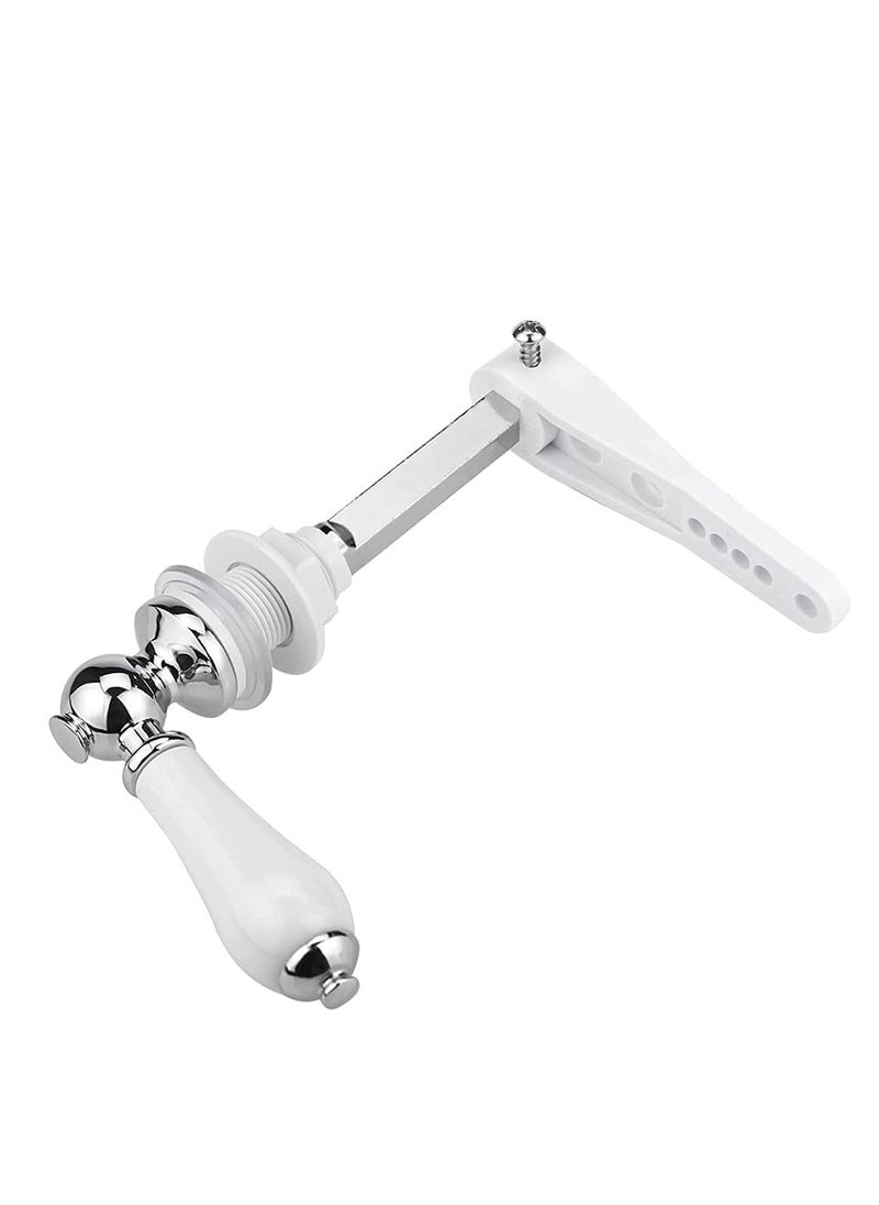 SYOSI - SYOSI Toilet Cistern Lever Flush, Ceramic Toilet Flusher Handle, WC Cistern Flush Lever, WC Lavatory Flush, Water Tank Toilet Handle with Ceramic Handle, Toilet Cistern Lever Flusher - Image 1