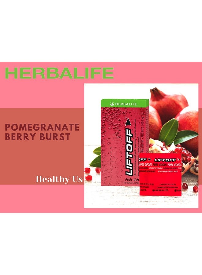 HERBALIFE مجموعة أقراص الطاقة HERBALIFE LIFTOFF - نكهة الرمان والتوت 12 قرص، نكهة البرتقال Ignite-Me 6 أقراص، نكهة الفواكه الاستوائية 6 أقراص بنكهة طبيعية، مشروب طاقة فوري للسفر - Image 5