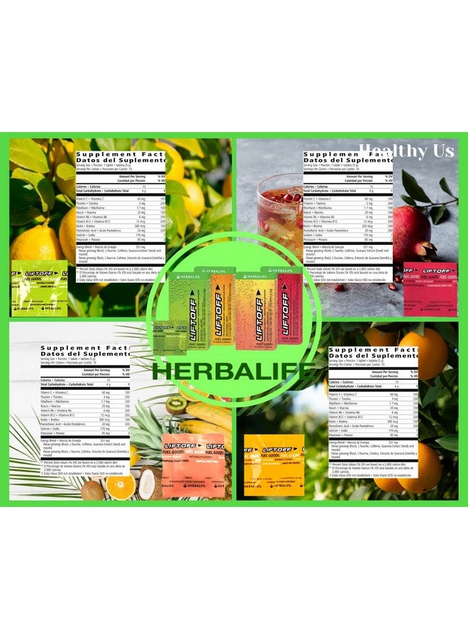 HERBALIFE مجموعة أقراص الطاقة HERBALIFE LIFTOFF - نكهة الرمان والتوت 12 قرص، نكهة البرتقال Ignite-Me 6 أقراص، نكهة الفواكه الاستوائية 6 أقراص بنكهة طبيعية، مشروب طاقة فوري للسفر - Image 4
