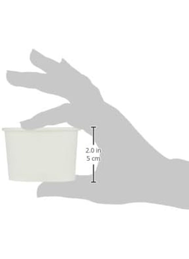 إس إن إتش باكينج أكواب آيس كريم من ورق التغليف SNH مع ملعقة، 4 أونصة، أبيض، عبوة من 25 قطعة - Image 4