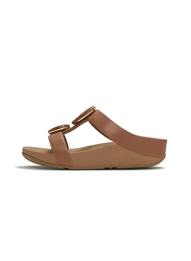 Fitflop  FINO MARBLED-STONE H-BAR SLIDES for Women | Best Price UAE