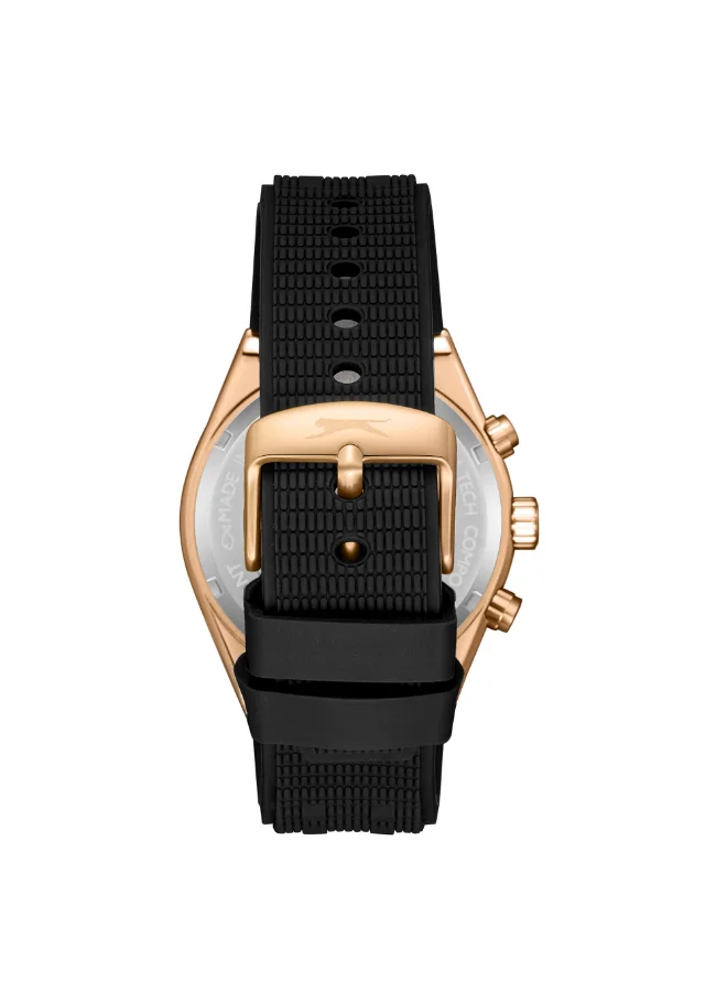 Slazenger Men's Multi Function Display Watch With Black Silicone Strap - SL.9.2389.2.01