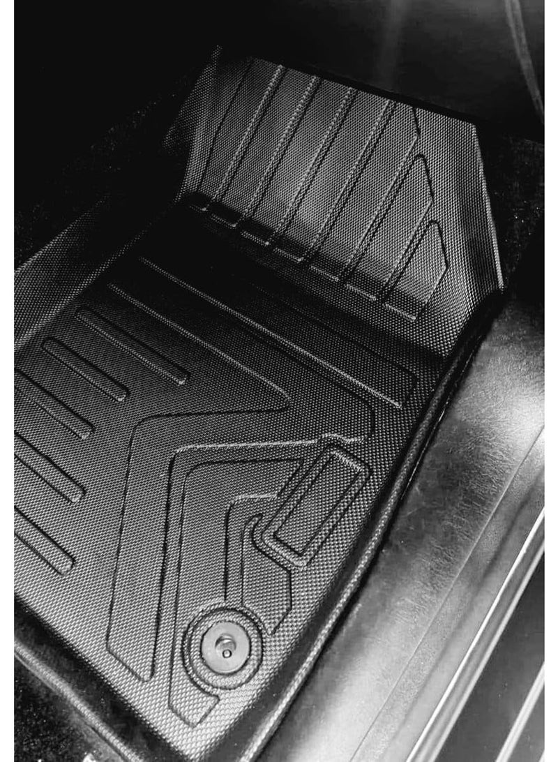 دواسات سيارة هيونداي النترا AD عدد 3 قطع خامة TPE عالية الجودة تصميم مخصص مناسب لهيونداي النترا AD مقاومة للمياه مانعة للانزلاق حماية لأرضية السيارة لجميع الفصول مرنة بدون رائحة سهلة التنظيف تغطية دقيقة للسائق والراكب والخلف إكسسوارات سيارات - Image 2