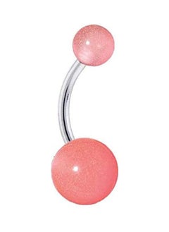 Pink Acrylic Navel Belly Button Piercing Jewelry
