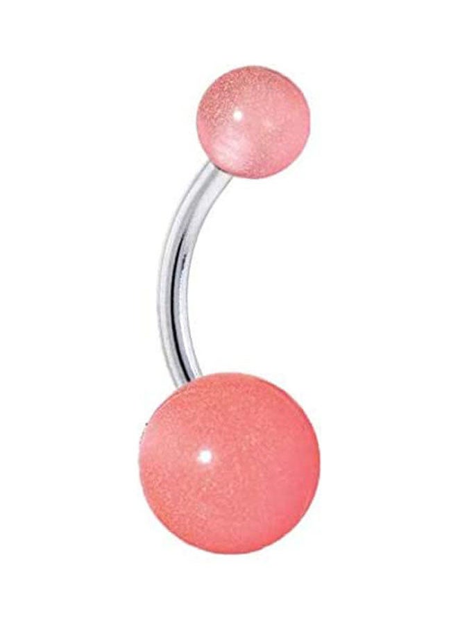 NIBEMINENT - Pink Acrylic Navel Belly Button Piercing Jewelry - Image 1