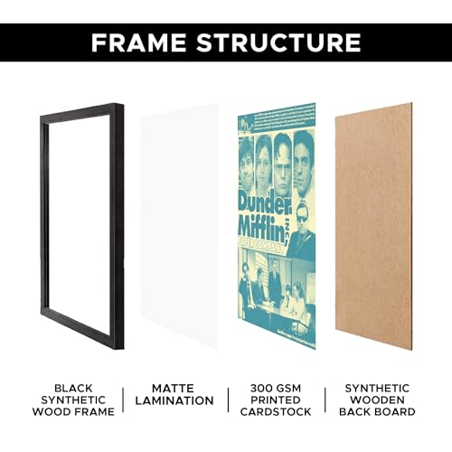 CodersParadise Dunder Mifflin Wall Poster Frames | Aesthetic A4 Poster Frames For Home, Living Room, Bedroom and Office | Wall Frames Artworks | Hanging Theme Posters - Image 4