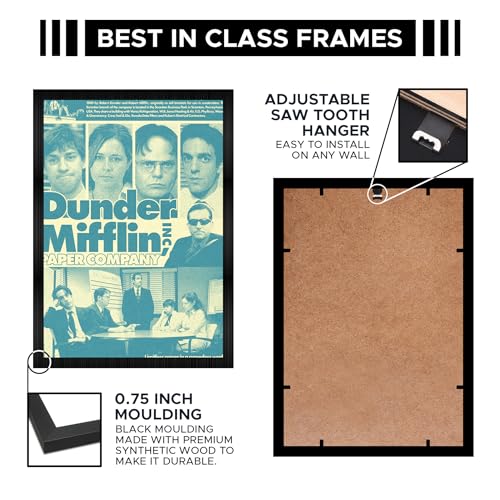 CodersParadise Dunder Mifflin Wall Poster Frames | Aesthetic A4 Poster Frames For Home, Living Room, Bedroom and Office | Wall Frames Artworks | Hanging Theme Posters - Image 3