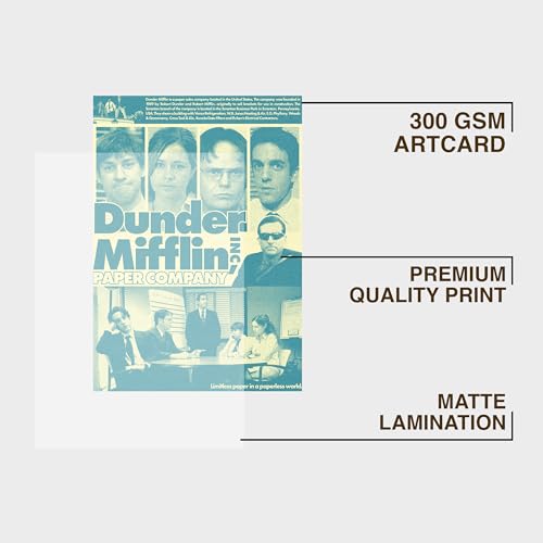 CodersParadise Dunder Mifflin Wall Poster Frames | Aesthetic A4 Poster Frames For Home, Living Room, Bedroom and Office | Wall Frames Artworks | Hanging Theme Posters - Image 2