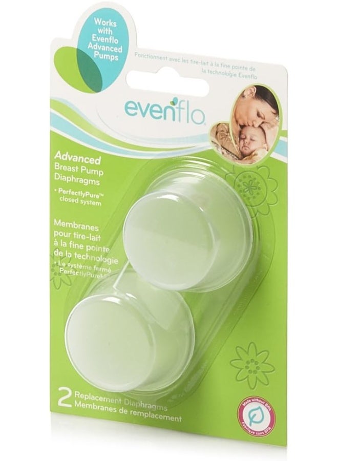 Evenflo Feeding Replacement Silicone Diaphragms for Advanced Breast Pumps (Pack of 2) - Image 2