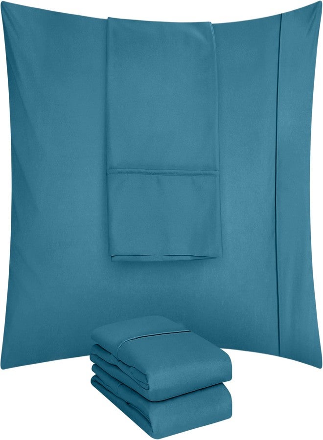Utopia Bedding Queen Pillow Cases - 4 Pack - Envelope Closure - Soft Brushed Microfiber Fabric - Shrinkage and Fade Resistant Pillow Covers Queen Size 20 X 30 Inches (Queen, Denim Blue) - Image 5