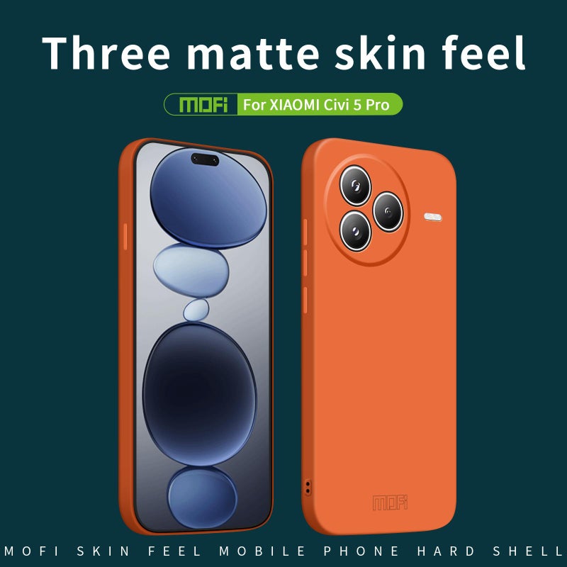 موفي جراب هاتف Xiaomi Civi 5 Pro Qin Series Feel All Inclusive (أسود) - Image 2
